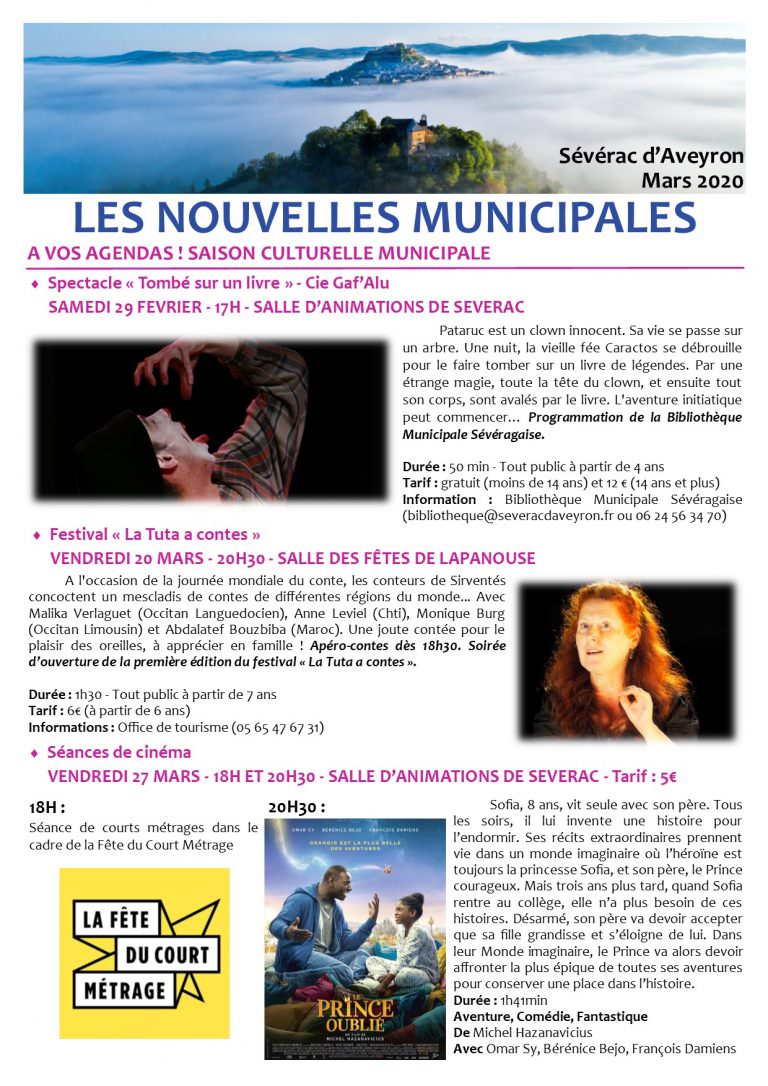 Newsletter 3 - Mars 1