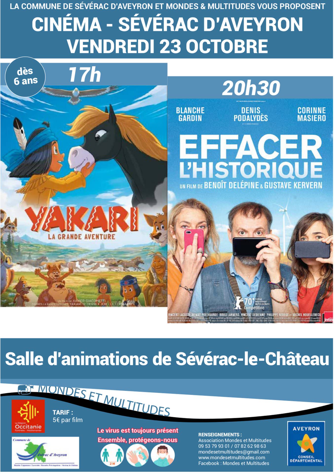 Lire la suite à propos de l’article CINEMA du vendredi 23 octobre 2020
