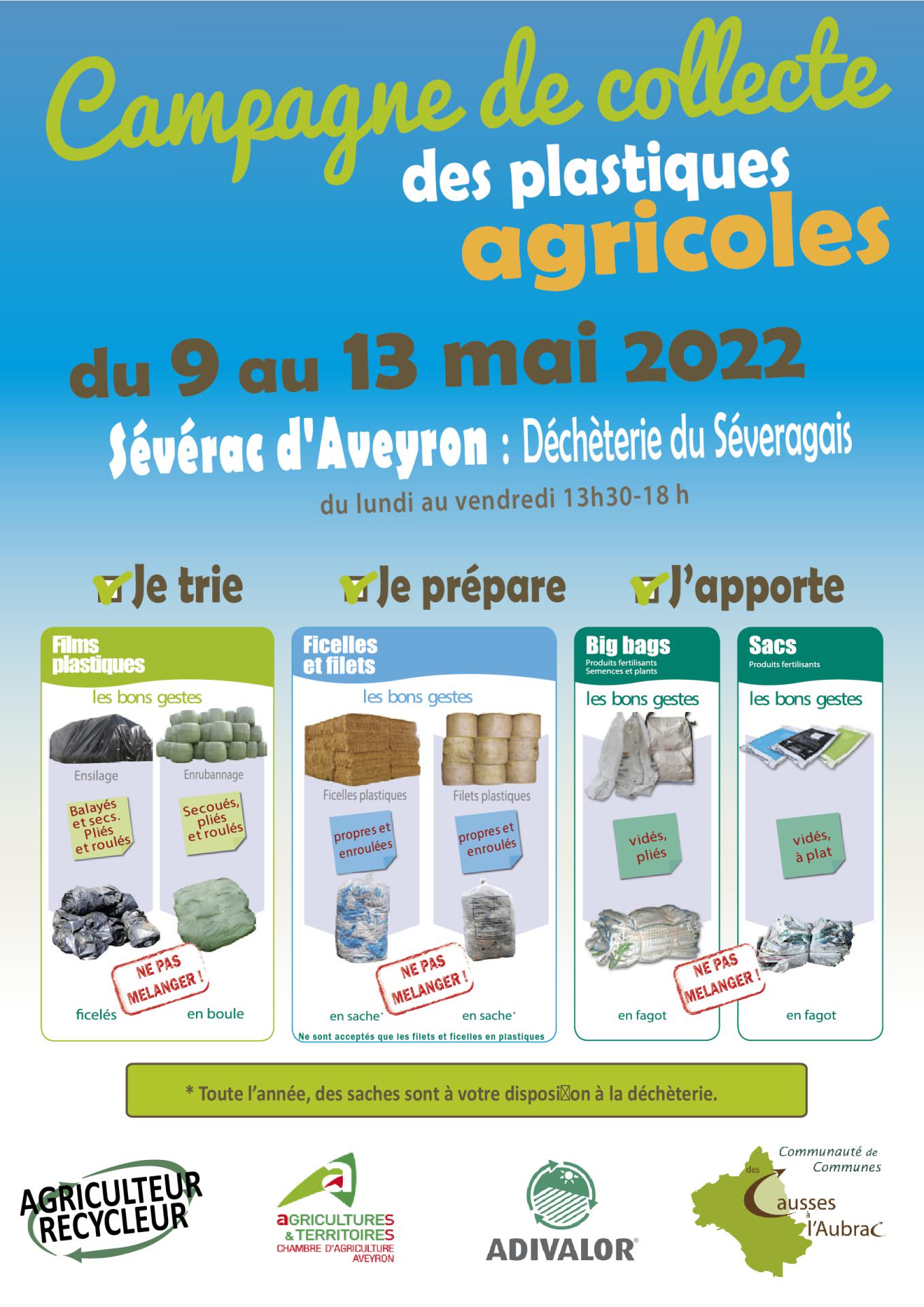 Lire la suite à propos de l’article Collecte des plastique agricoles