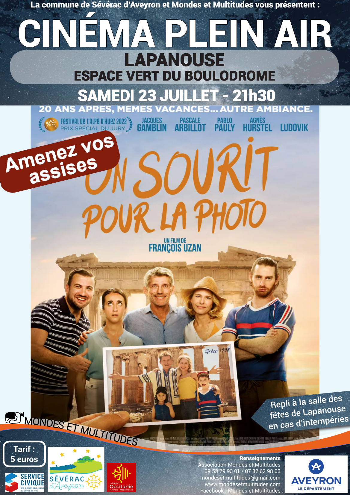 Lire la suite à propos de l’article Cinéma de plein air