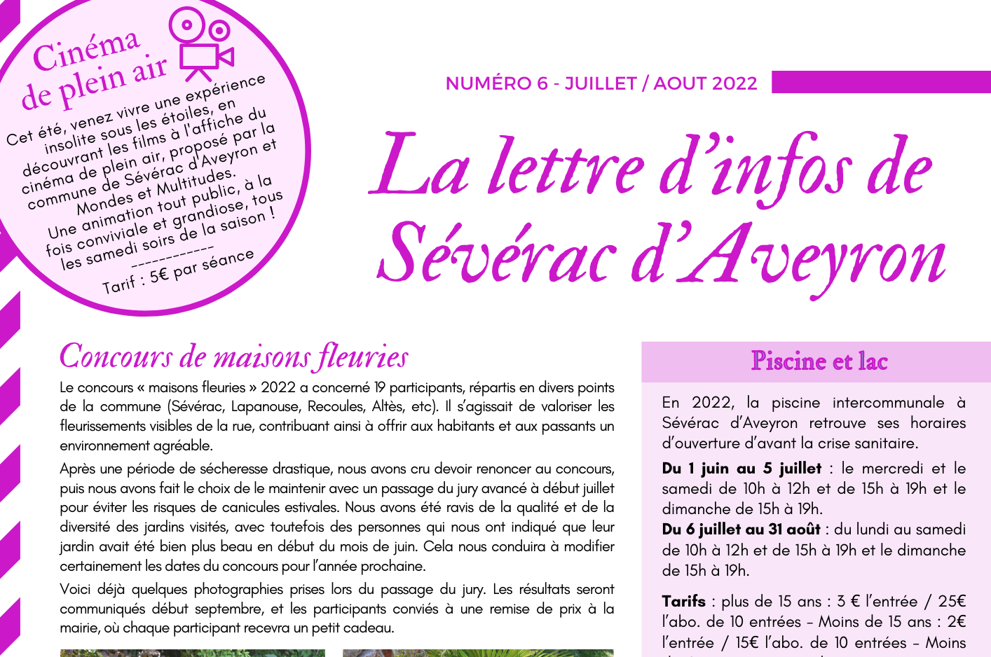 Lire la suite à propos de l’article LETTRE D’INFOS N°6
