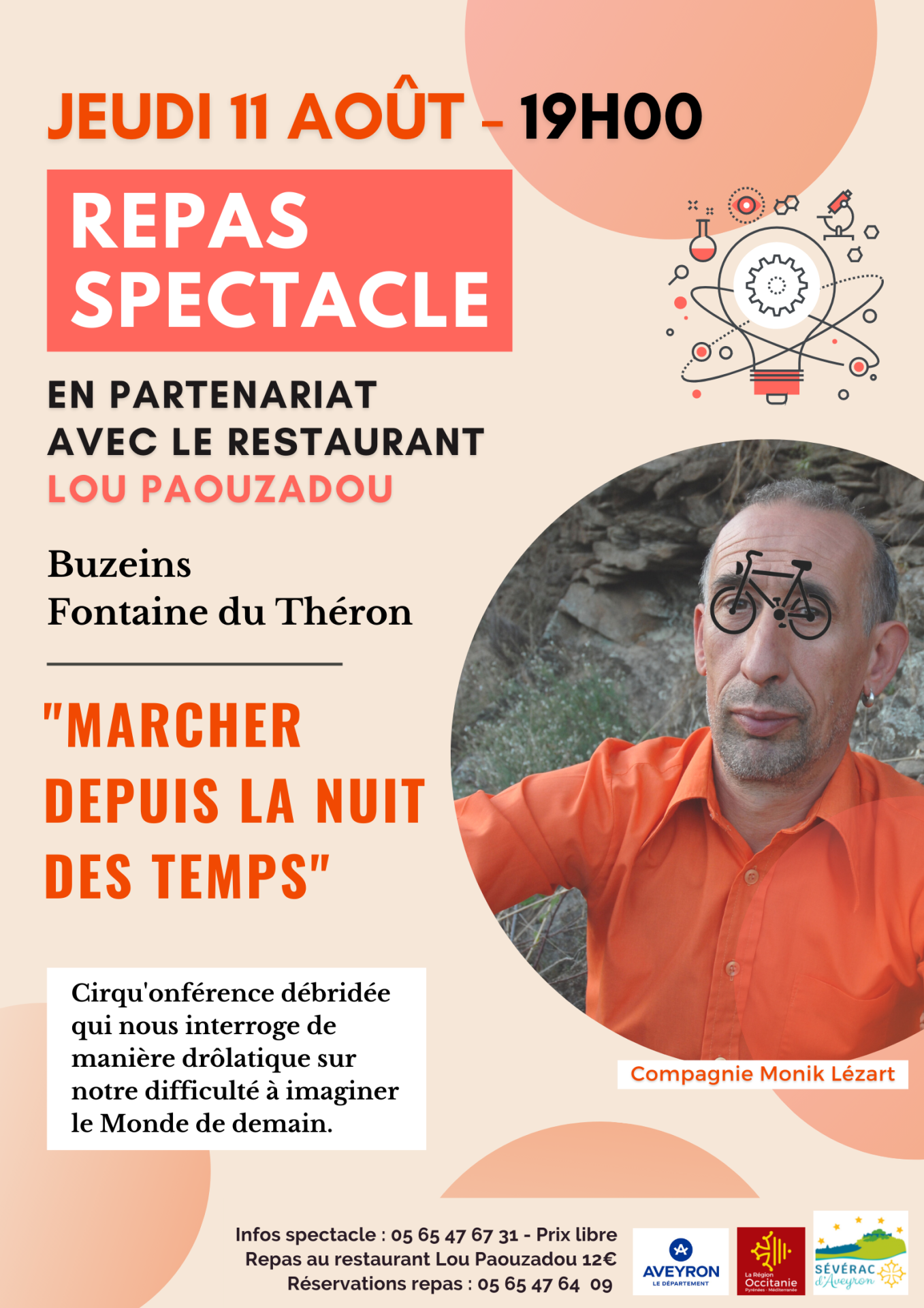 Lire la suite à propos de l’article Repas-spectacle à la Fontaine du Théron, à Buzeins