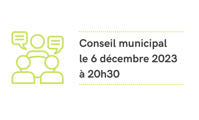 Lire la suite à propos de l’article Prochain conseil municipal le 6 décembre à 20h30