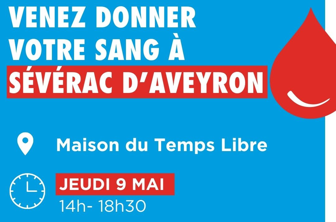 Lire la suite à propos de l’article // DON DU SANG : JEUDI 9 MAI 2024 DE 14H A 18H30 //