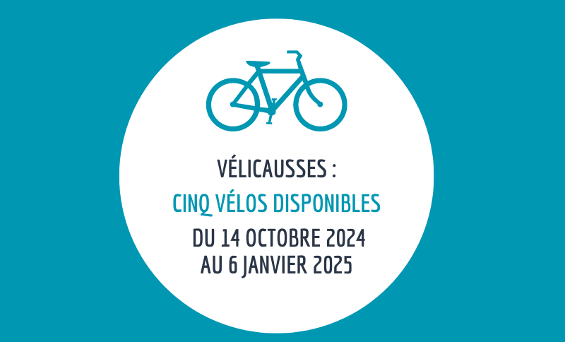 Lire la suite à propos de l’article // VÉLICAUSSES : DES VÉLOS DISPONIBLES POUR LA PÉRIODE : OCTOBRE 2024- JANVIER 2025 //